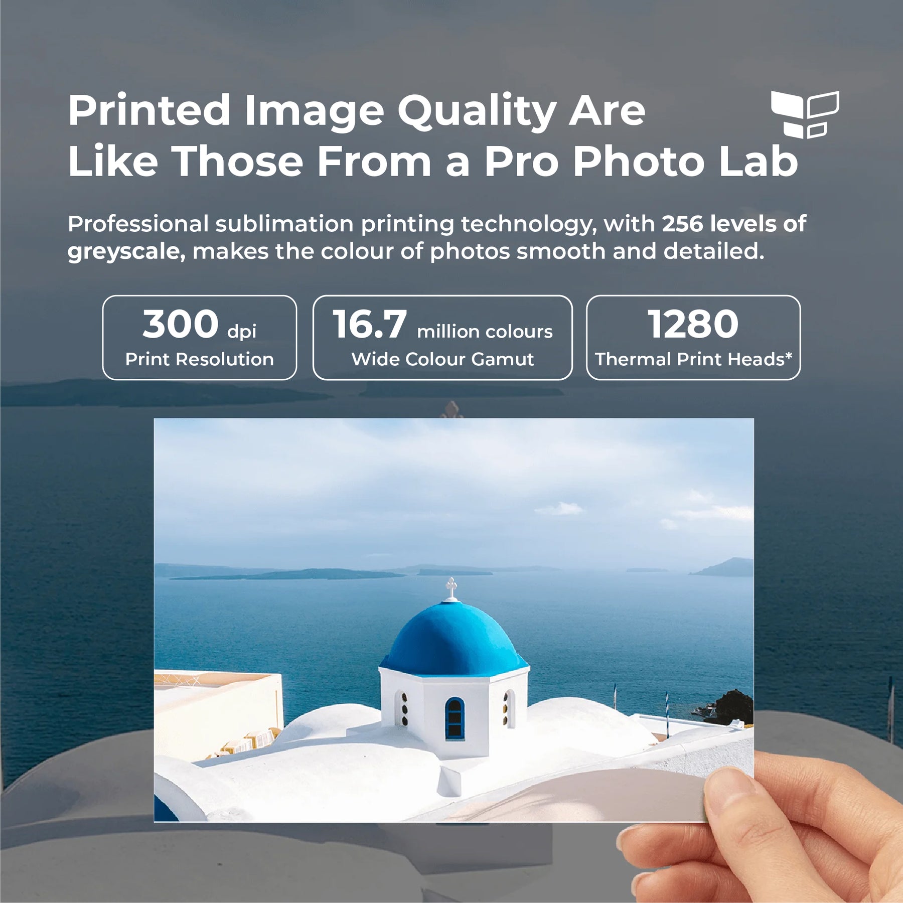 Xiaomi Instant 1S Photo Printer Remote Wifi Bluetooth Printing 300 dpi High Resolution Water Proof Xiaomi Home App