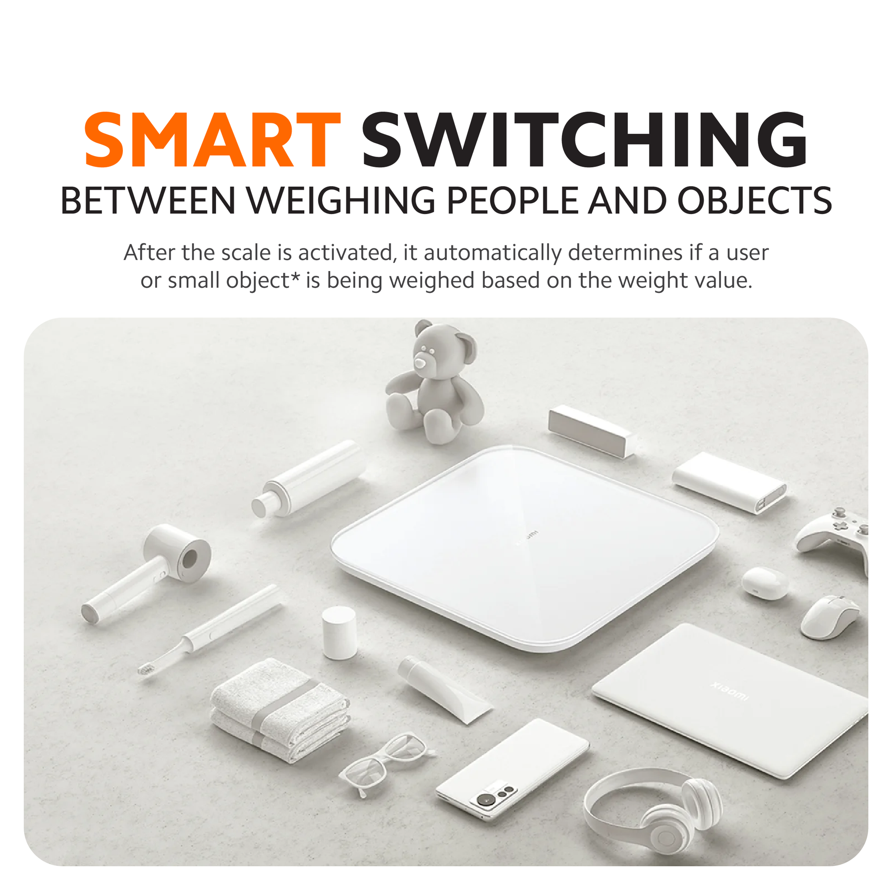 Xiaomi Smart Scale S200 | High-Precision Body & Object Scale (0.05 kg) | 0.1‑150 kg Range | Bluetooth 5.4 | 4 Metrics