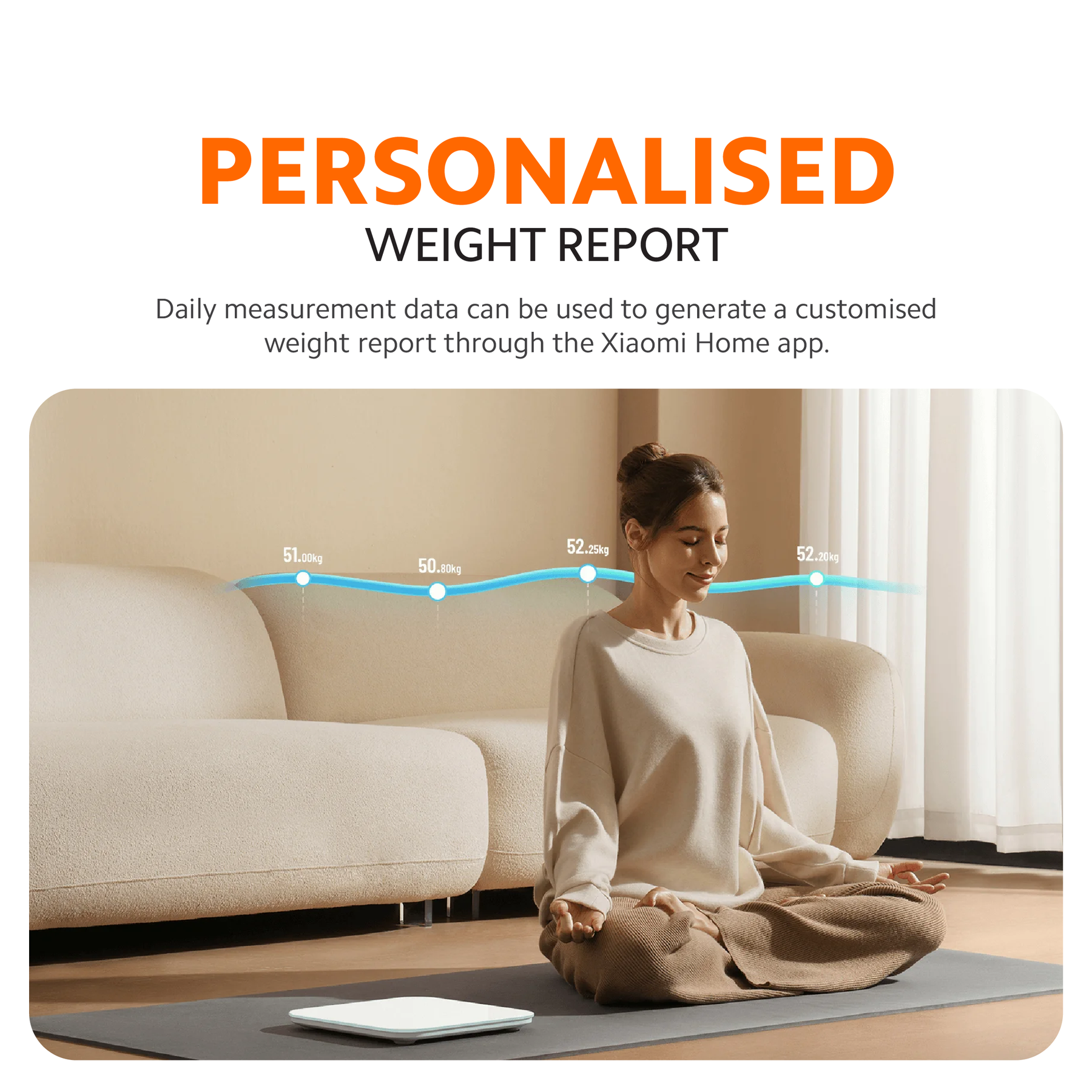 Xiaomi Smart Scale S200 | High-Precision Body & Object Scale (0.05 kg) | 0.1‑150 kg Range | Bluetooth 5.4 | 4 Metrics
