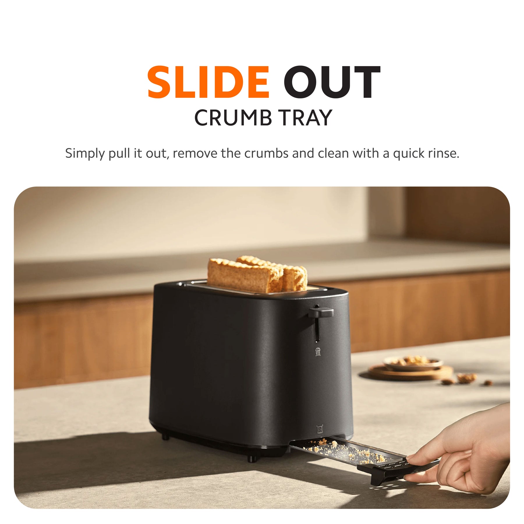 Xiaomi Toaster | Smart Digital Timer, 4 Browning Settings, Even Heating, Removable Crumb Tray | Energy-Efficient Modern