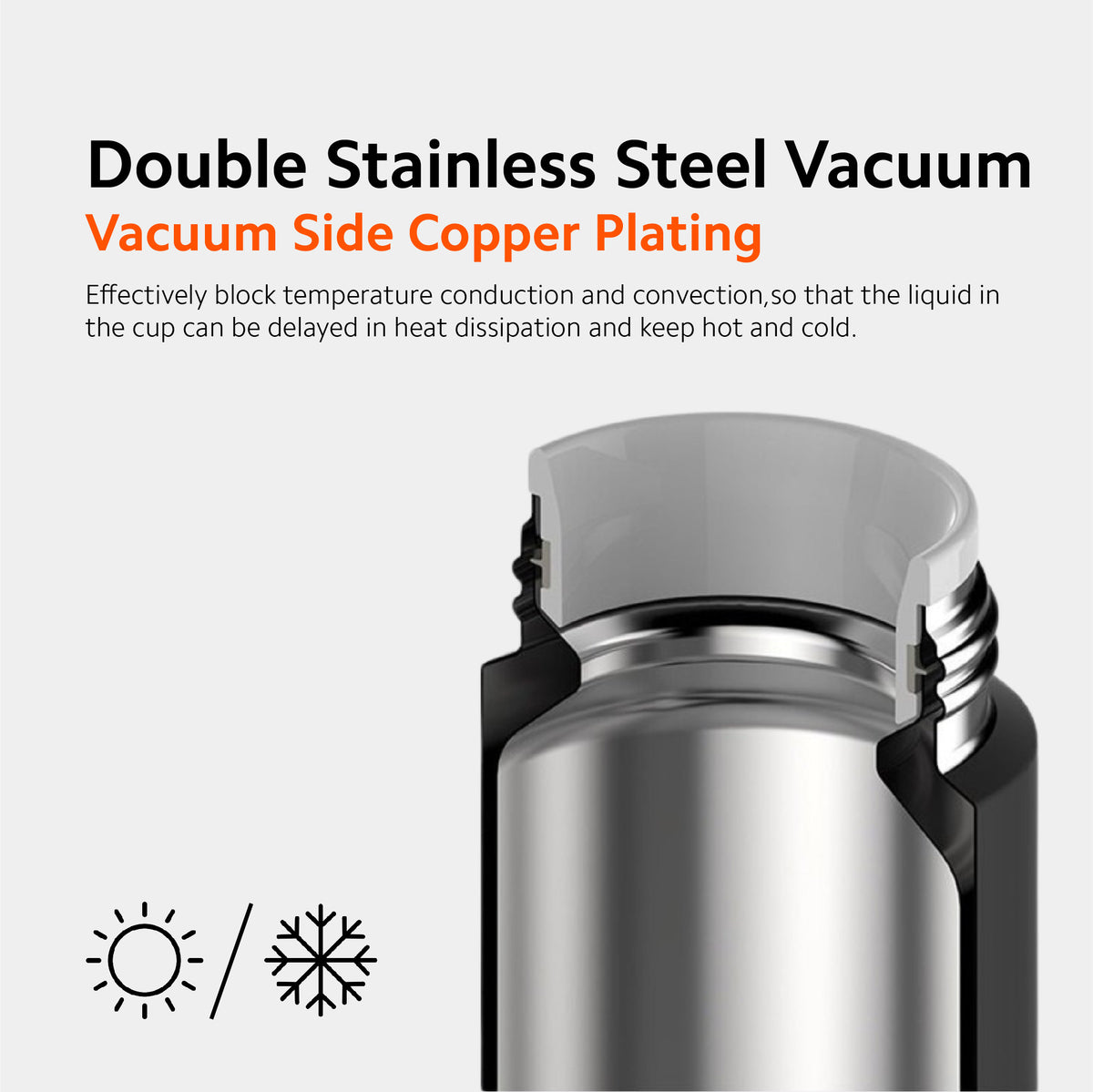 Xiaomi Mijia Mini Thermo Bottle 350 ML 6 Hours Hot Cold Water Temperature Retention Light & Portable Stainless Steel