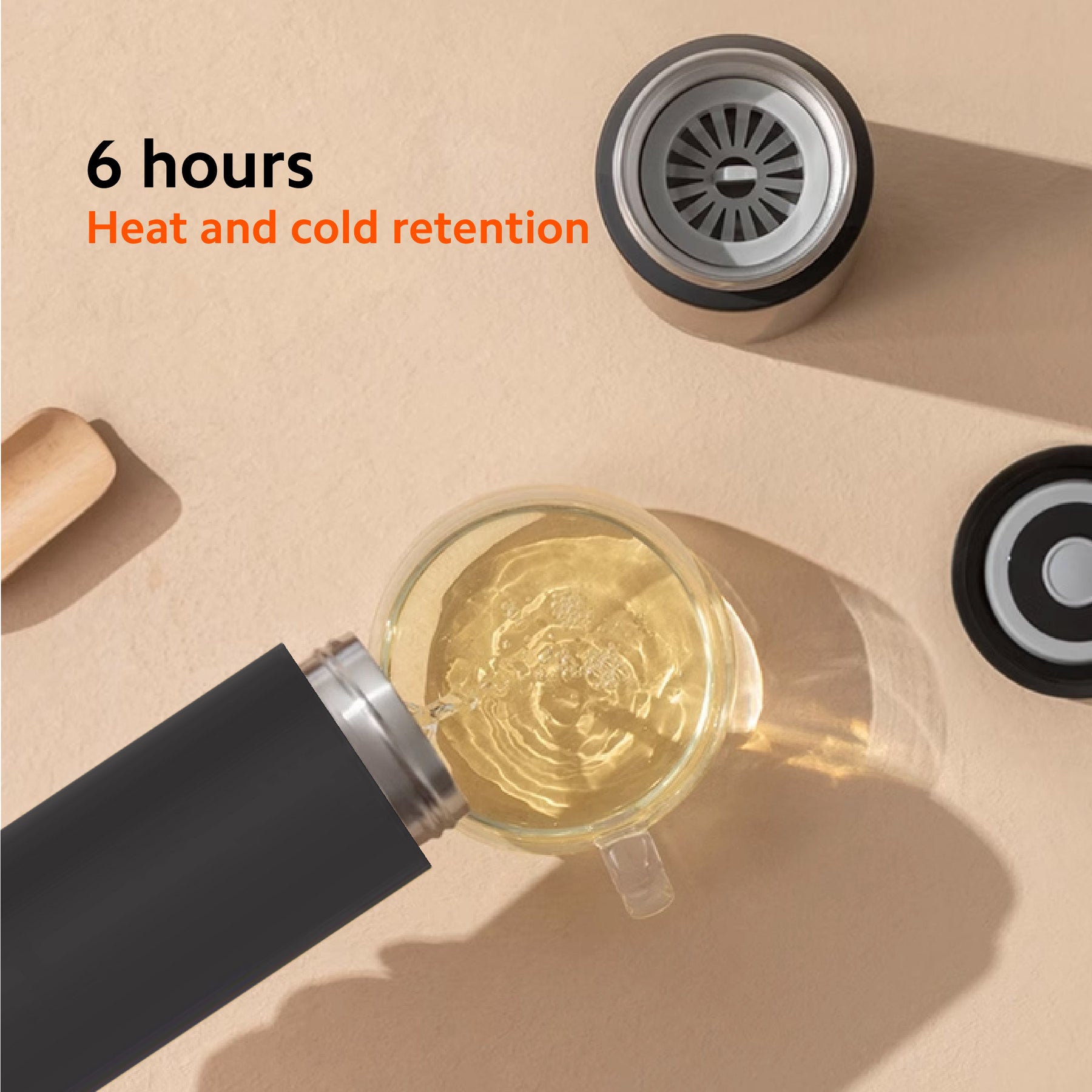 Xiaomi Mijia Mini Thermo Bottle 350 ML 6 Hours Hot Cold Water Temperature Retention Light & Portable Stainless Steel