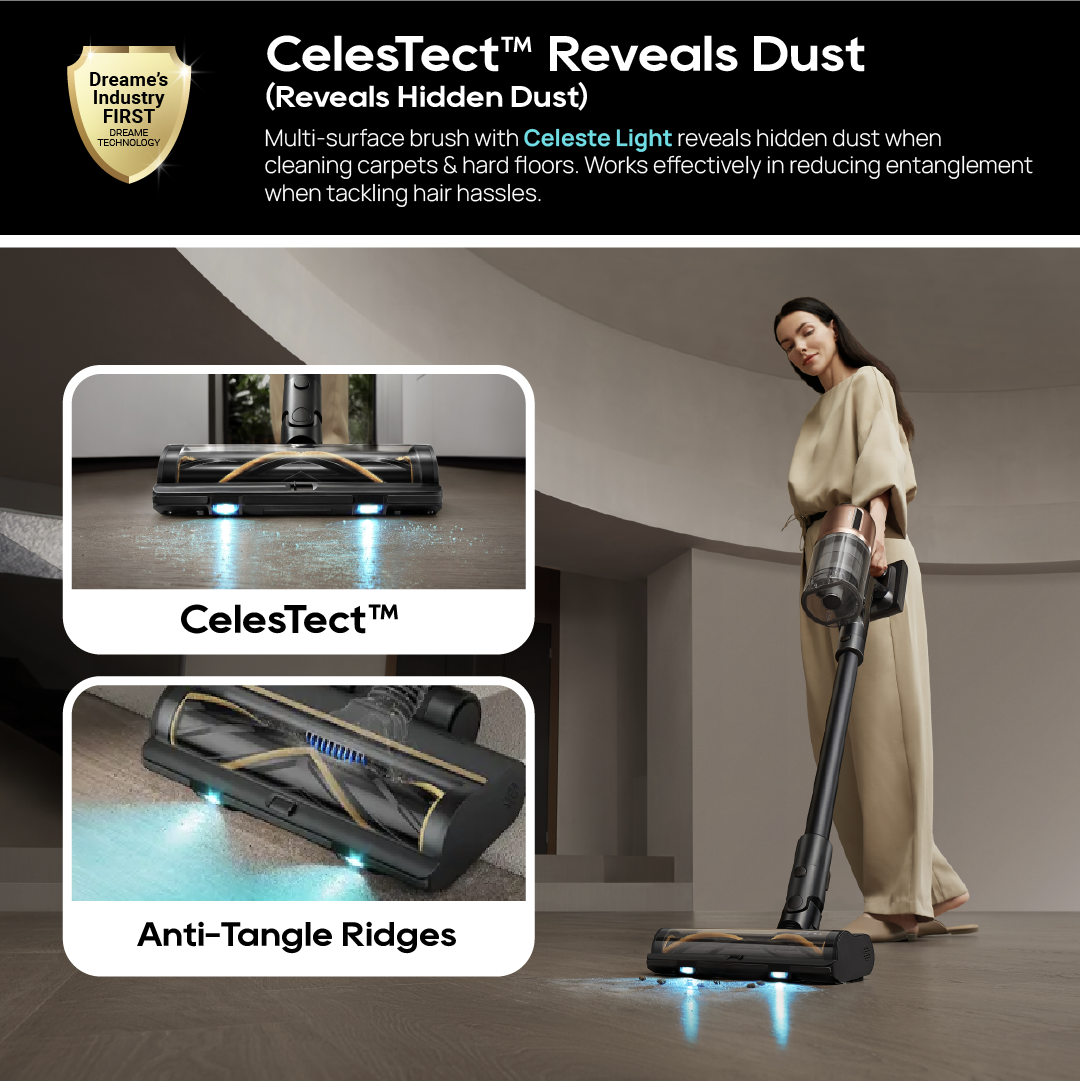 ใNEWใDreame Z20 Cordless Vacuum Cleaner | 250 AW Suction | Smart Cleaning Reaction | Blue Laser Light Detection