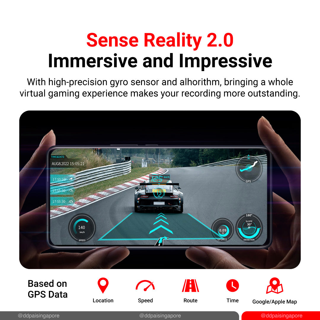 DDPAI Z50 4K 2160P Dash Cam GPS Front + Rear Cam IPS Monitor GPS Version Car Dashcam DVR Decoder
