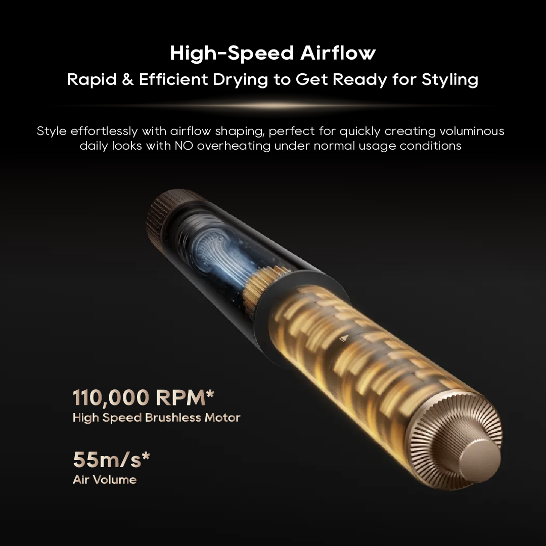Dreame Airstyle Pro High-Speed Styler | 7-in-1 Hair Drying & Styling | Blow-Drying | Straightening | Hair Curling | Volumize