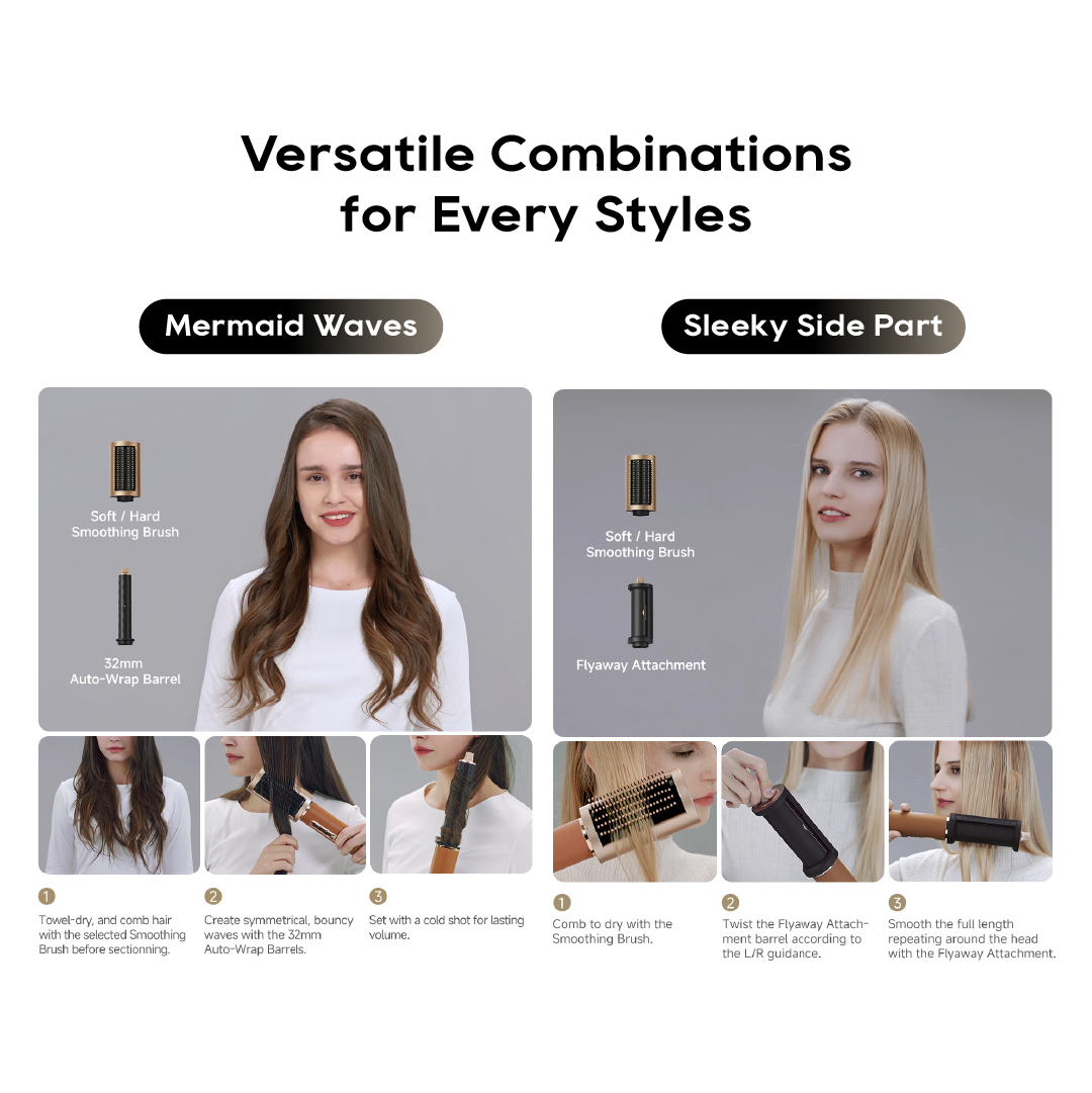Dreame Airstyle Pro High-Speed Styler | 7-in-1 Hair Drying & Styling | Blow-Drying | Straightening | Hair Curling | Volumize