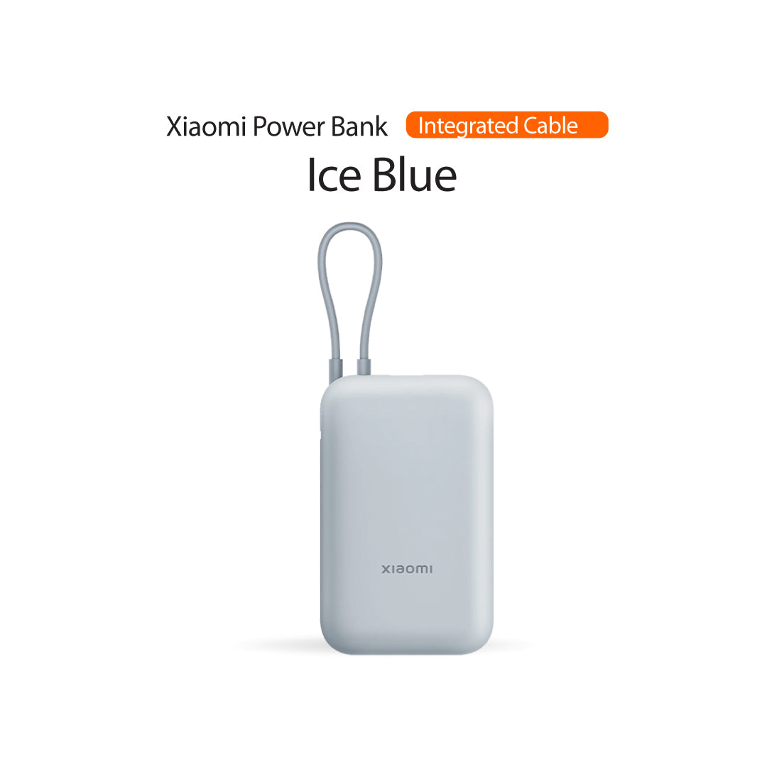 Xiaomi Power Bank 10000mAh (Integrated Cable) | 22.5W Max Power | Type-C Two Way Fast Charging | Pocket-Sized