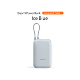 Xiaomi Power Bank 10000mAh (Integrated Cable) | 22.5W Max Power | Type-C Two Way Fast Charging | Pocket-Sized