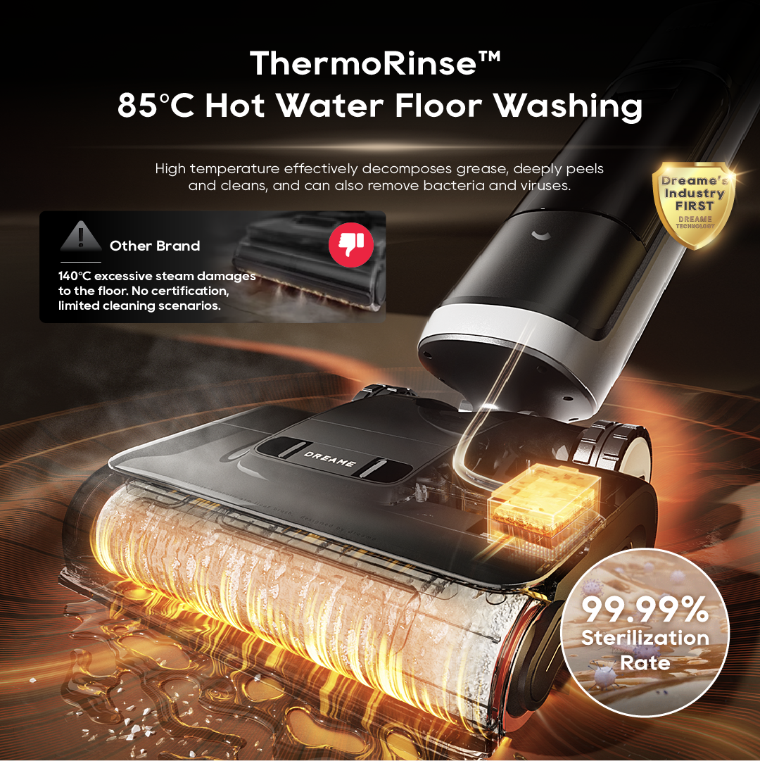 【GRAND LAUNCH】Dreame H15 Pro Heat | GapFree™ AI Robotic Arm | ThermoRinse™ 85°C Hot Water Floor Washing