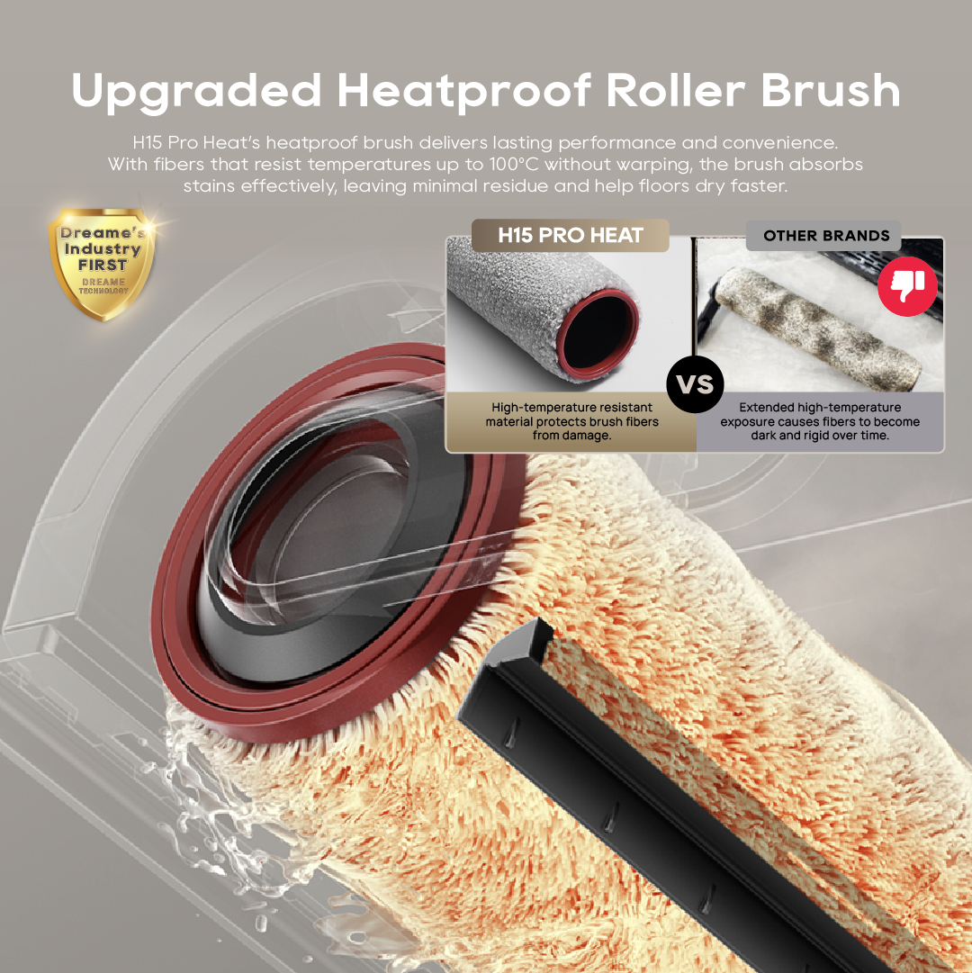 【GRAND LAUNCH】Dreame H15 Pro Heat | GapFree™ AI Robotic Arm | ThermoRinse™ 85°C Hot Water Floor Washing