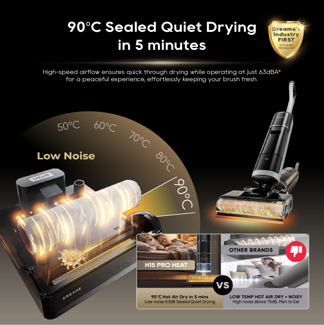 【GRAND LAUNCH】Dreame H15 Pro Heat | GapFree™ AI Robotic Arm | ThermoRinse™ 85°C Hot Water Floor Washing