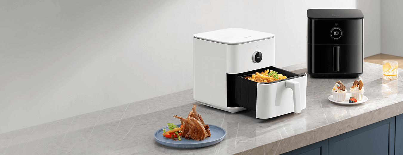 Xiaomi Smart 6.5L Air Fryer 40-220°C Baking Frying Healthy Adjustable Temparature 1800W LCD Smart Display
