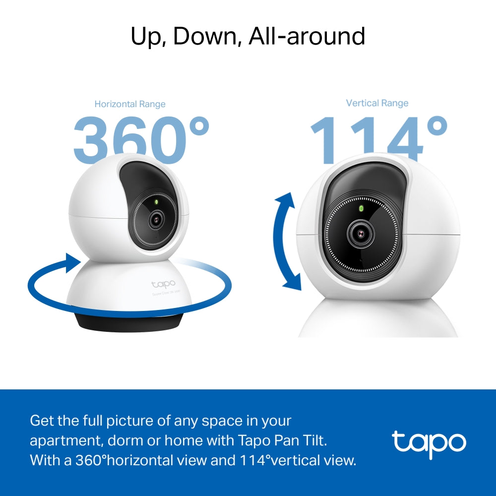 TAPO TC74 Pan/Tilt AI Home Security Wi-Fi Camera