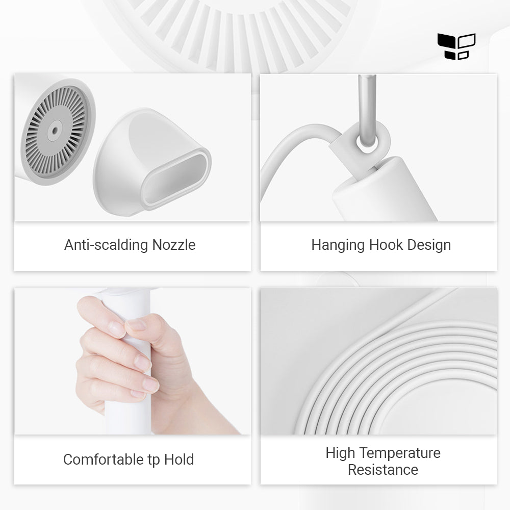 Xiaomi Mi lonic Hair Dryer H300 Quick Dry with nozzle NTC 360 Magnetic Anti-scalding - White