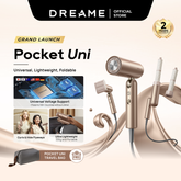 Dreame Pocket Uni Hair Dryer | SmartVoltβ’ Global Voltage Compatible | Ultra Lightweight 330g and Portable