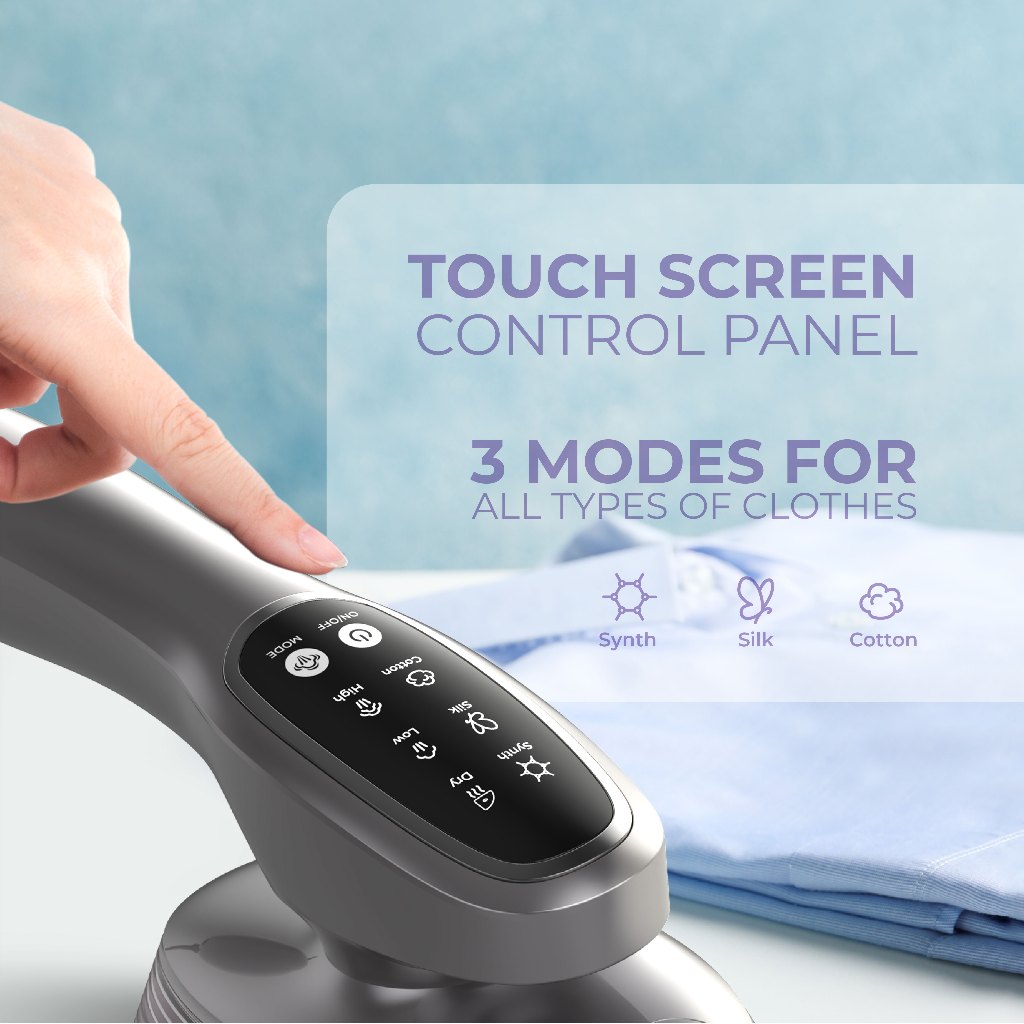 PerySmith 2 in 1 Handheld Garment Steamer PS210 | 120ml Watertank | 90ยฐ Adjustable Handle