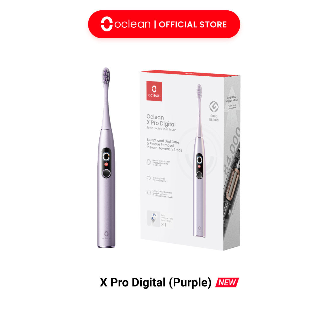 Oclean X Pro Digital Instant Feedback for Missed Areas Maglev Motor with Premium brush head
