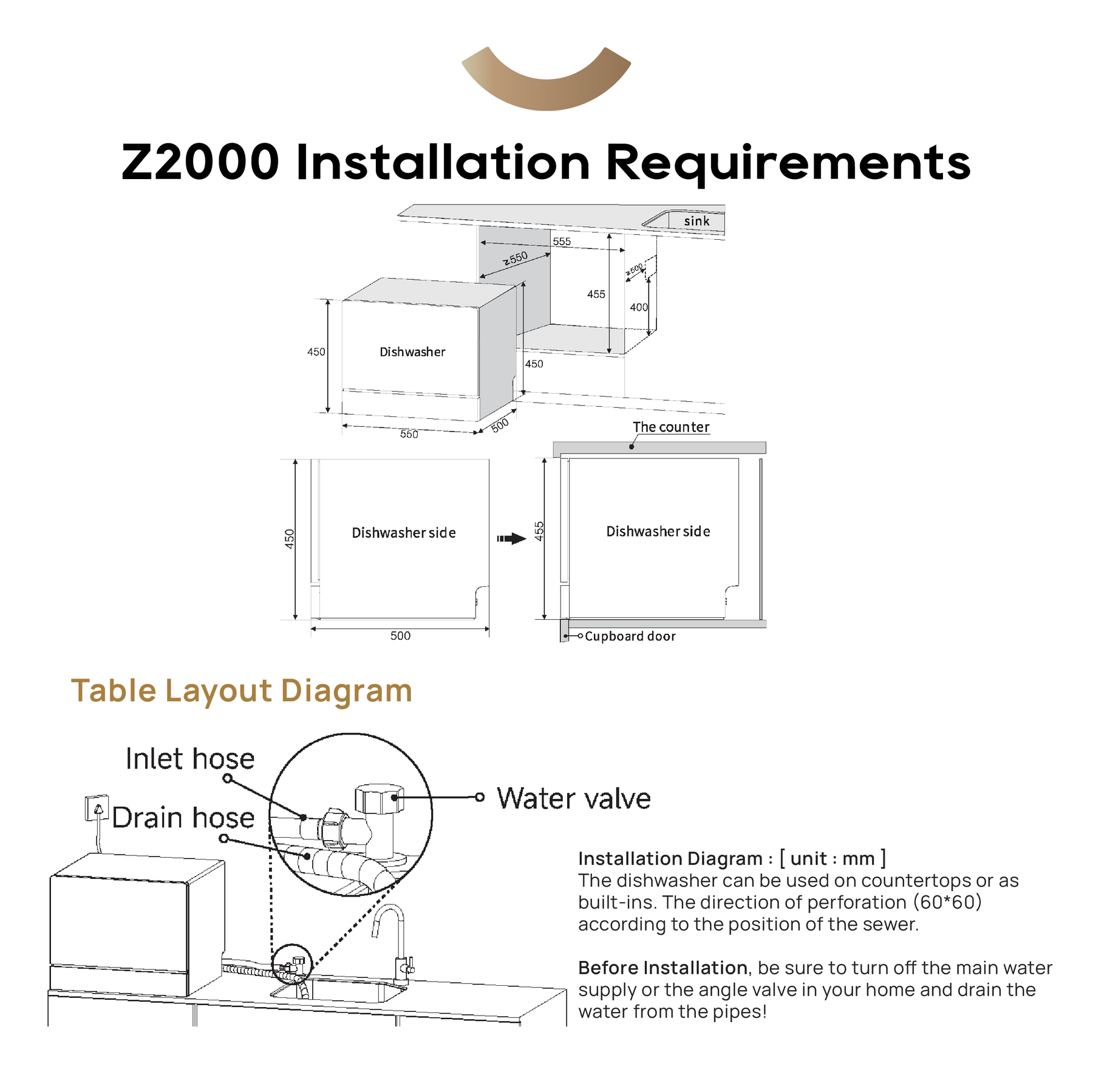 Dreame Z2000 Dishwasher Installation Service | Dreame Installer