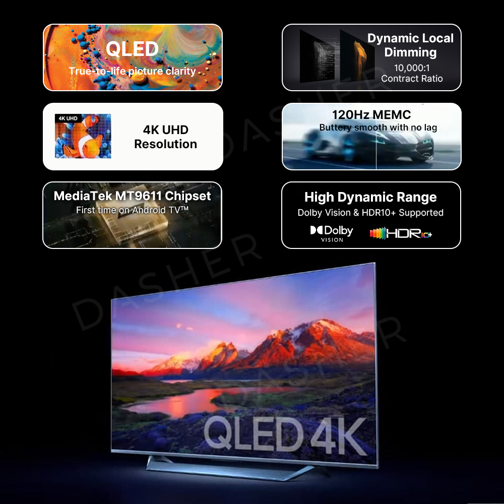 Xiaomi Smart TV 75 Inch QLED 4K Display
