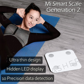 XiaoMi S400 Mi Body Composition Scale V2 Body Fat Weighing Scale LED Display Bluetooth App