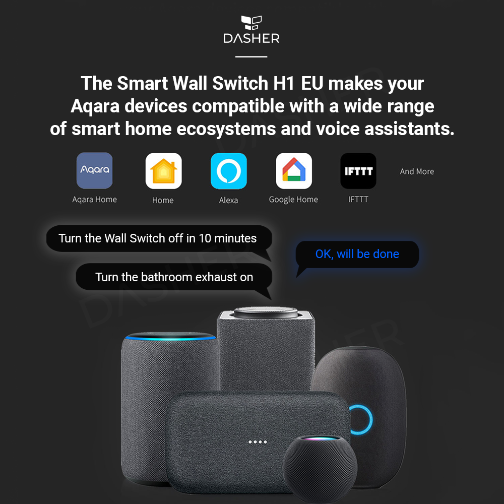Aqara Smart Wall Switch H1 - No Neutral / Neutral
