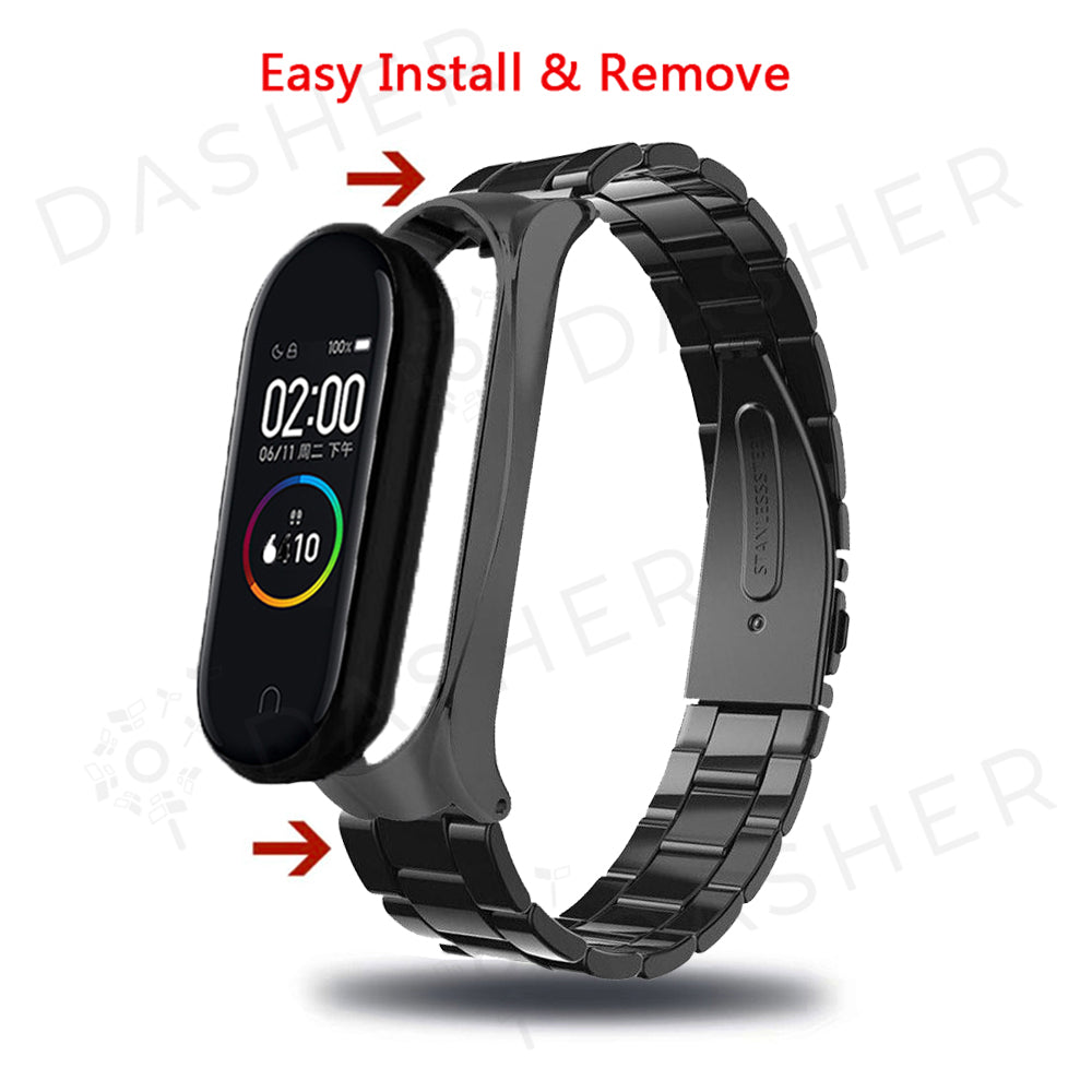 Segmented / Stainless Steel Strap - Mi Band 5