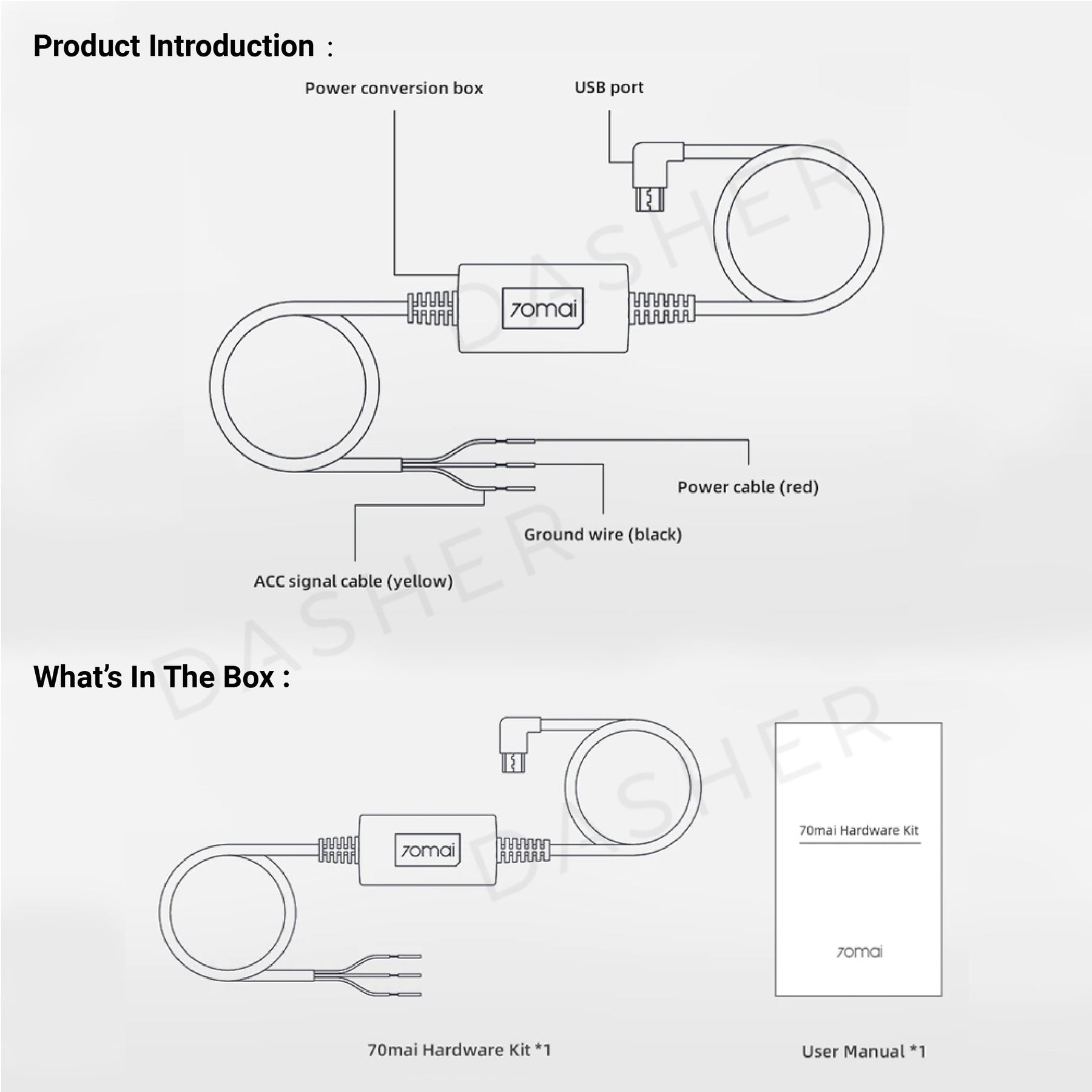 70mai Hardware Kit