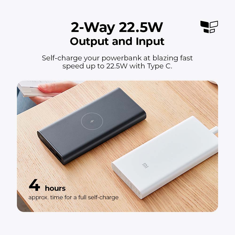 Xiaomi Mi 10W Wireless PowerBank 10000mAh