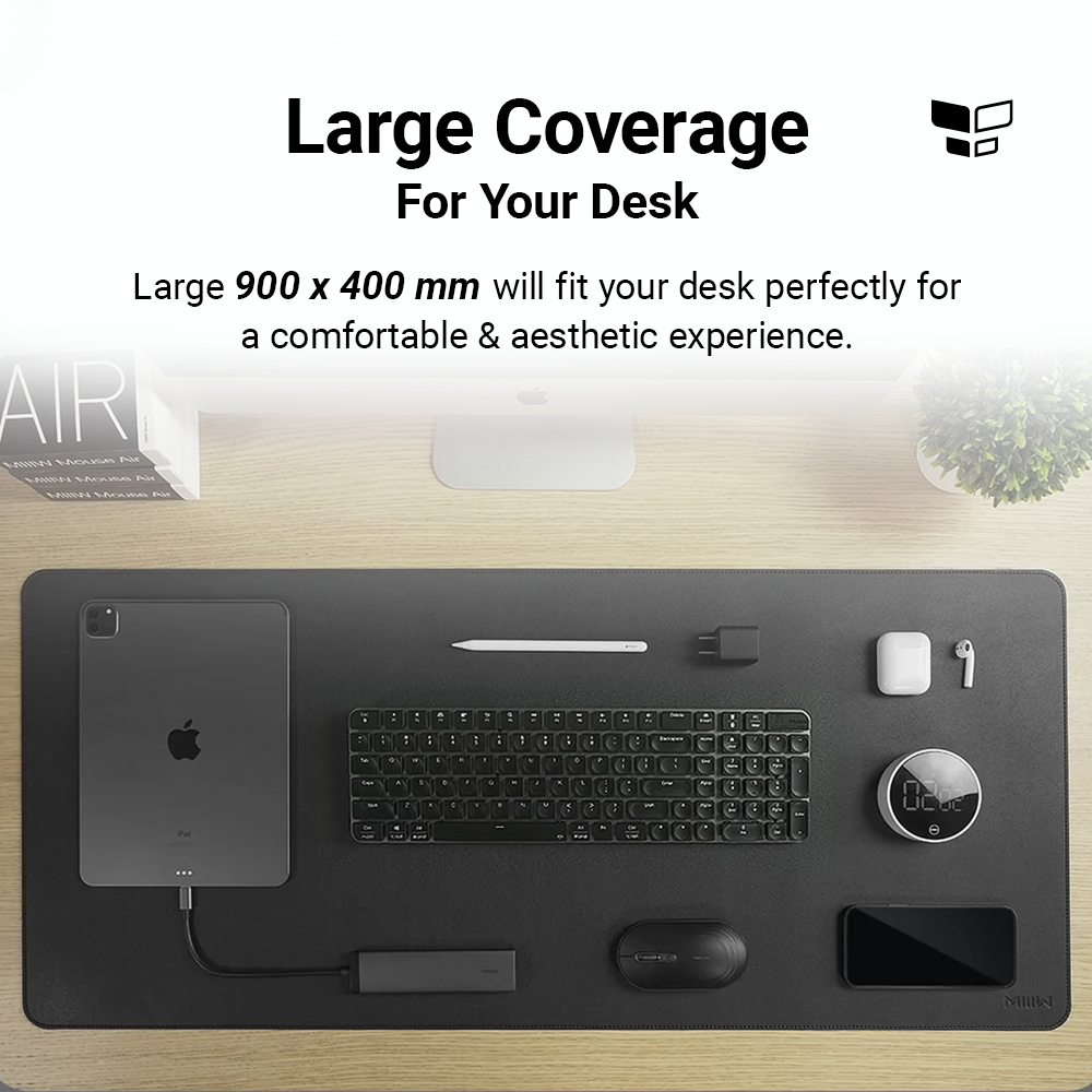 Miiiw Extra Large Leather Mouse Pad (900 x 400 mm)