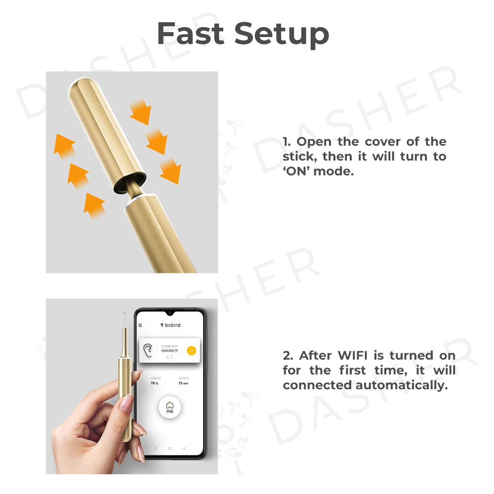 Bebird X17 Pro Smart Visual Ear Stick (18pcs Ear Parts)