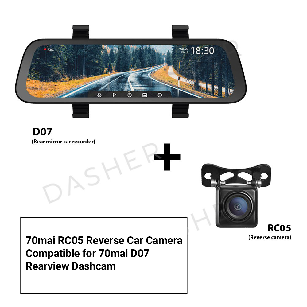 70mai Reverse Cam RC05 For Rearview Dashcam Mirror D07