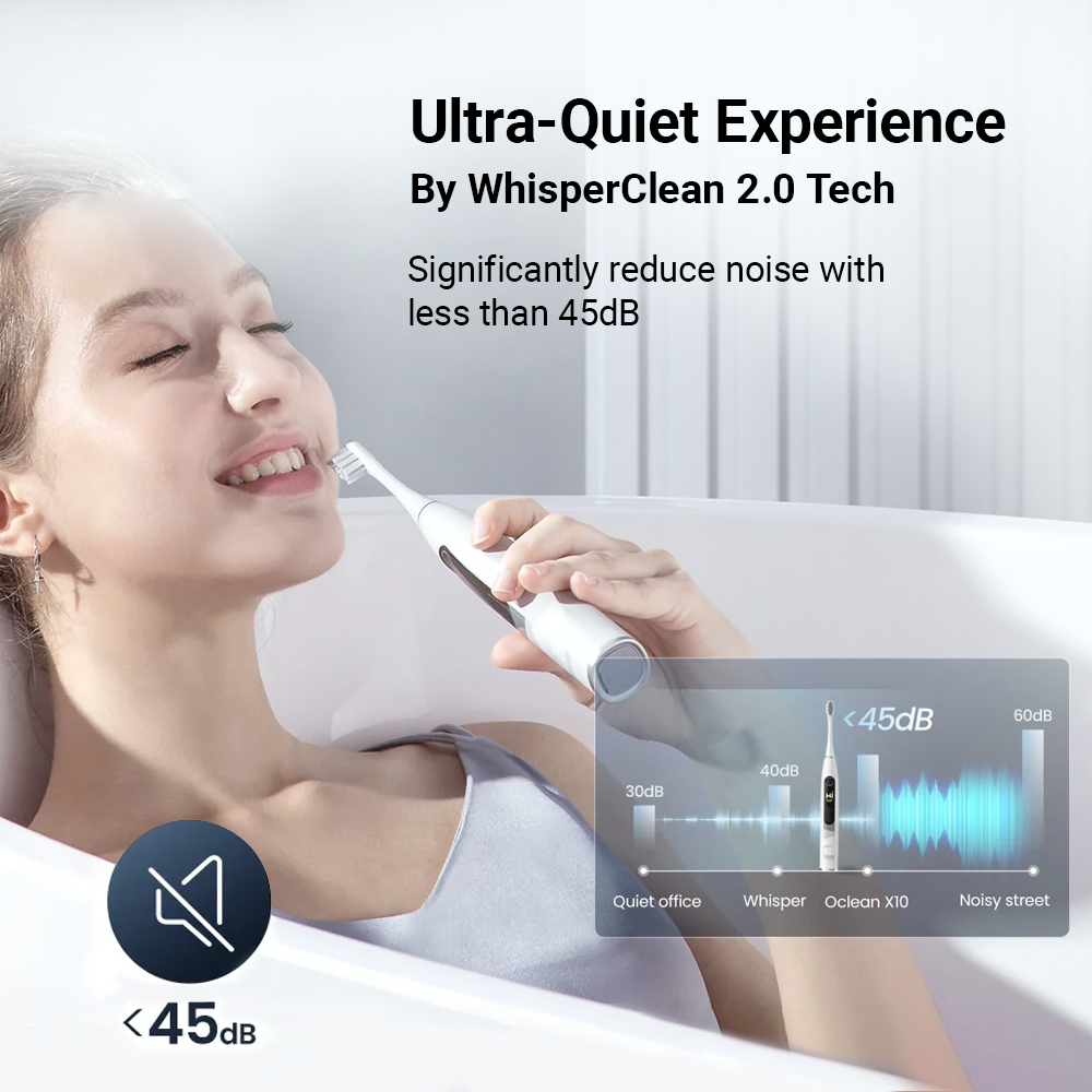 [Free Oclean Carry Pouch】Oclean X10 Electric Smart Toothbrush
