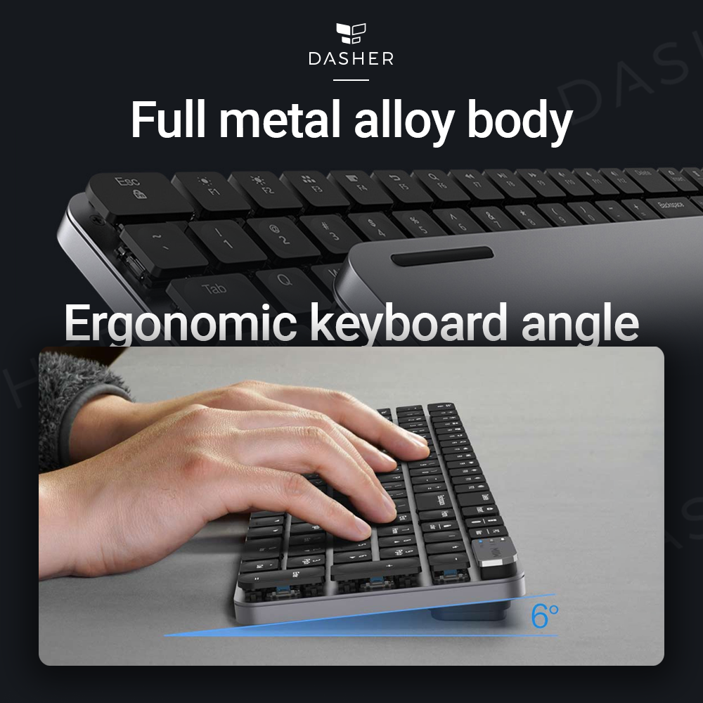 MIIIW Wireless Mechanical Keyboard K10 Type C Rechargeable