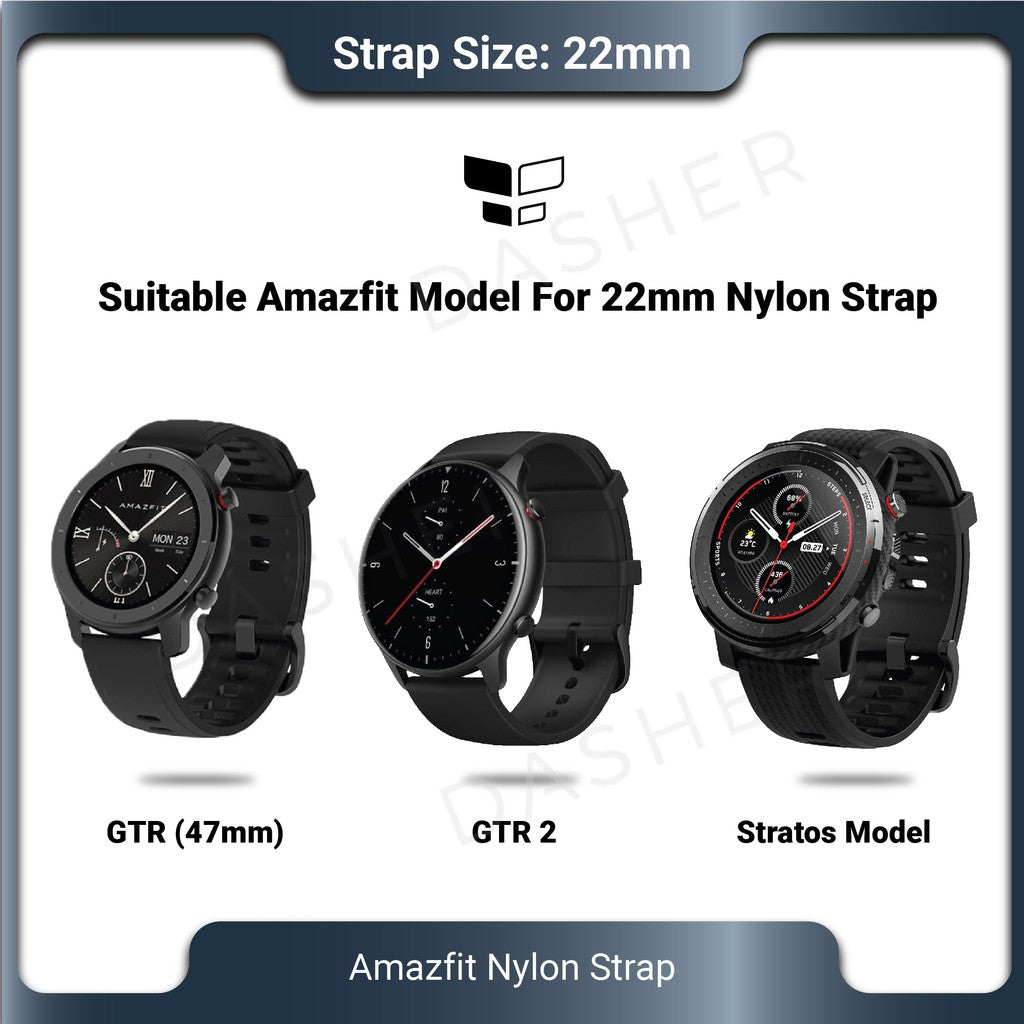 22mm Nylon Strap - Amazfit Smartwatch