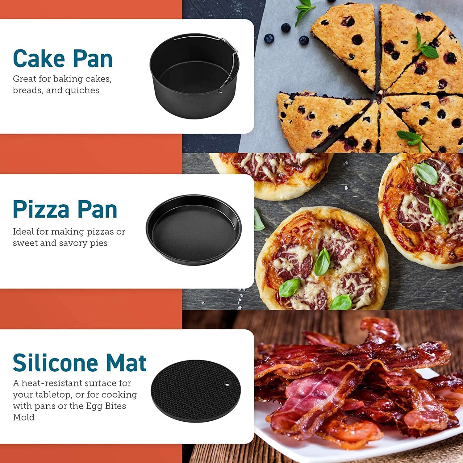 COSORI Air Fryer Accessories Set Fit 5.5L