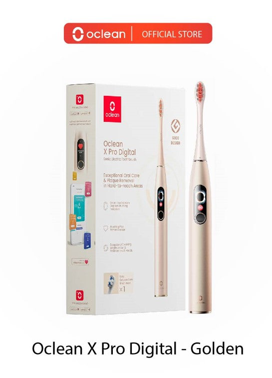 Oclean X Pro Digital Instant Feedback for Missed Areas Maglev Motor with Premium brush head