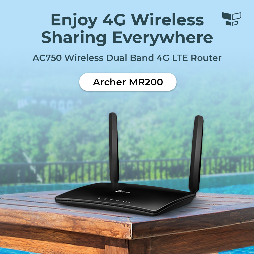 TP-Link Archer MR200 AC750 Wireless Dual Band 4G LTE Router