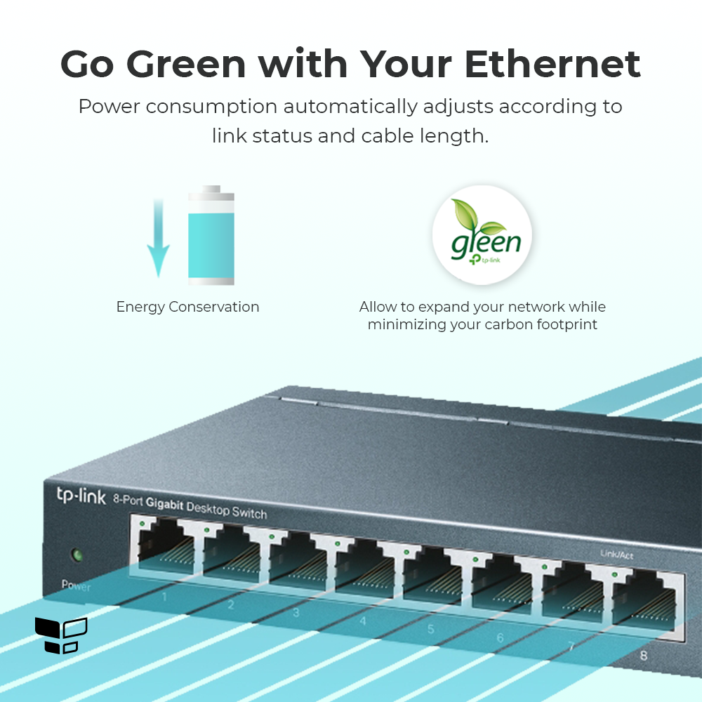 TP-Link TL-SG108 8 Port Gigabit Network Switch