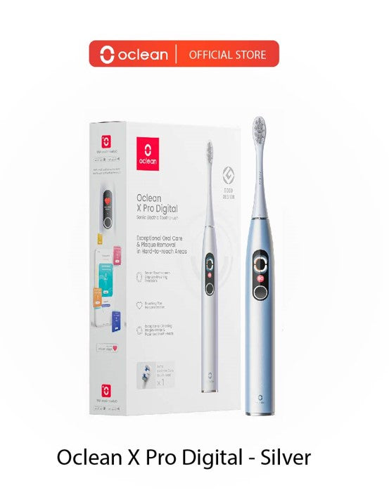 Oclean X Pro Digital Instant Feedback for Missed Areas Maglev Motor with Premium brush head