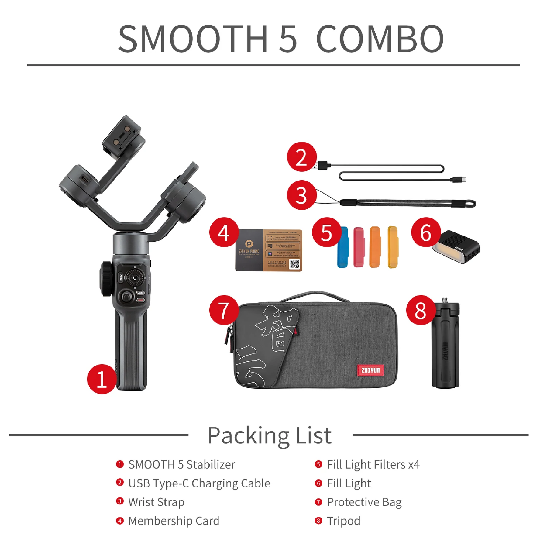 Smooth 5 Gimbal Phone Stabilizer