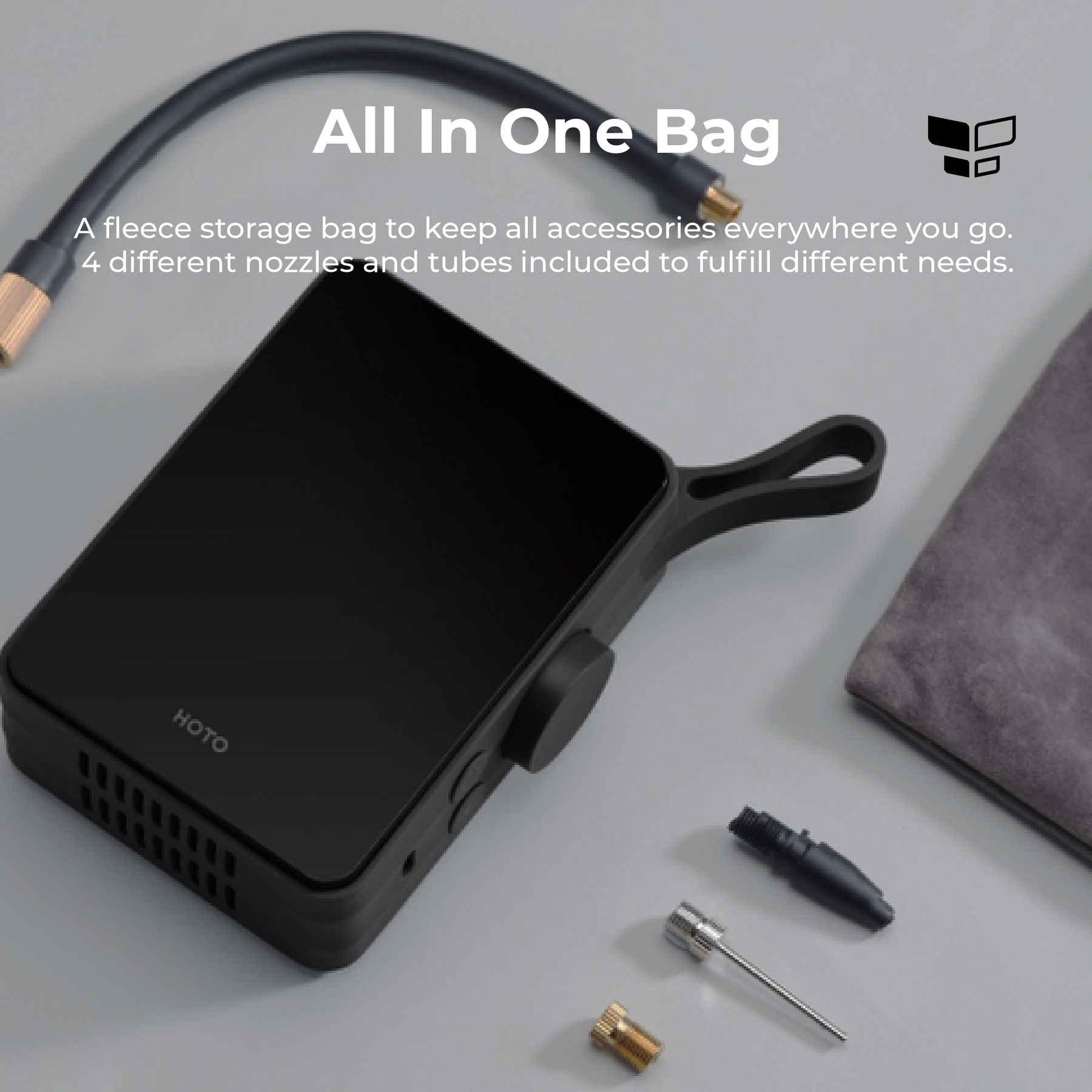 HOTO Portable Electric Tire Inflator