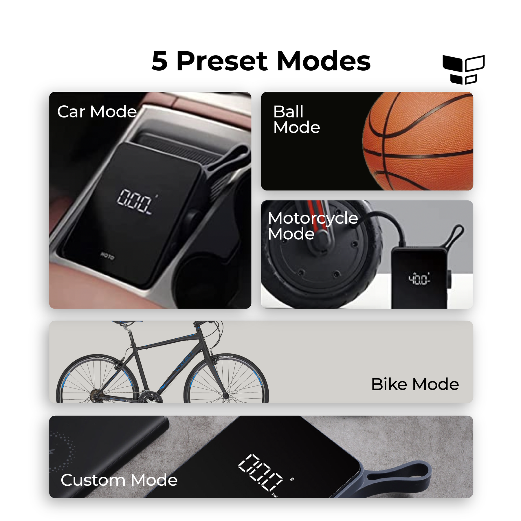 HOTO Portable Electric Tire Inflator