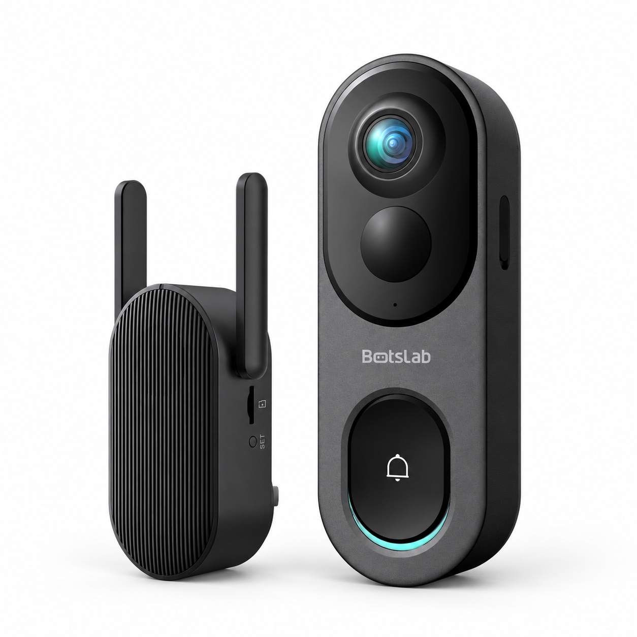 Botslab R810 5MP Pano Video Doorbell with Base Station | 180° Head-to-Toe View | Radar & PIR Detection | Up to 150-Day Battery | No Monthly Fee | IP66