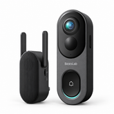 Botslab R810 5MP Pano Video Doorbell with Base Station | 180° Head-to-Toe View | Radar & PIR Detection | Up to 150-Day Battery | No Monthly Fee | IP66