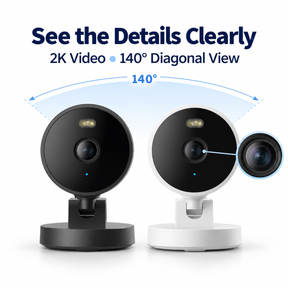 Aqara Camera G100 2K Indoor & Outdoor Security Camera | Colour & IR Night Vision | IP65 | Apple HomeKit Secure Video, Alexa, Google Home | Black / White