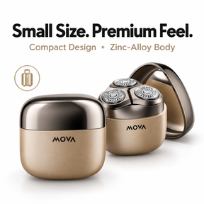 MOVA R3000 Portable Mini Electric Shaver with Built-in Mirror | V-Track Dual-Ring Mesh 4.0 | Self-Sharpening Blades | IPX7 Waterproof | Zinc-Alloy Body