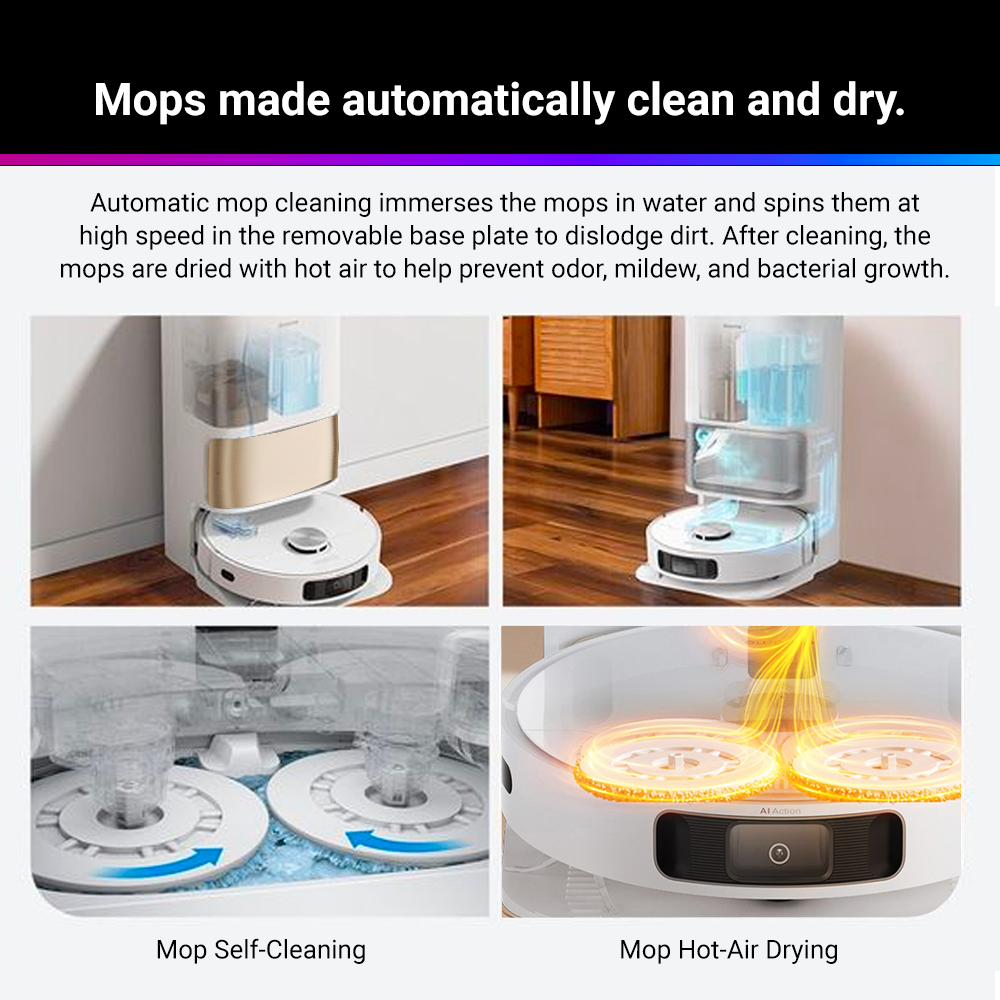 Dreame L10S Ultra SE Robot Vacuum | World 1st Auto Water Refill & Drainage Kit | Mops Hot-Air Drying