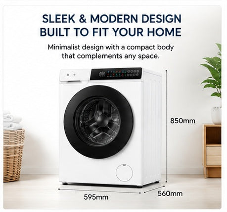 [$400 OFF Climate Voucher] Xiaomi Mijia Front Load Washer Dryer 9kg | Steam Hygiene 99.99% Bacteria Removal | Smart App