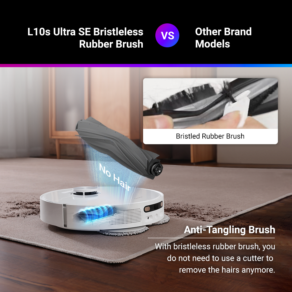 Dreametech L10s Ultra Robot Vacuum and Mop Combo, Auto Mop Cleaning and  Drying, Self-Refilling and Self-Emptying Base for 60 Days of Cleaning,  5300Pa