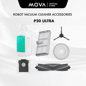 MOVA P20 Ultra / P50 Ultra / P50 Pro Ultra Robot Vacuum Cleaner Accessories Main Brush Side Brush Filter Mop Pad Dustbag